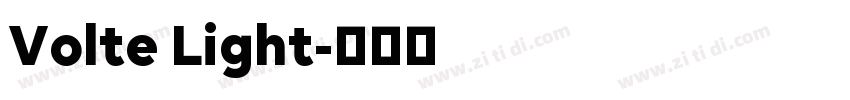 Volte Light字体转换